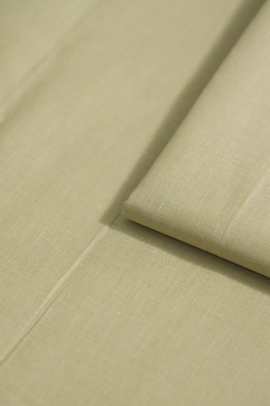 Sand Beige Dyed Pure Cotton Fabric
