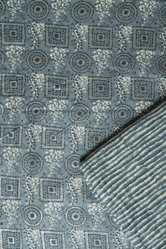 AIzaSyBcstauz-XMPRhEY21AUzeo032pxrXB5Ug - Grey And Cream Pure Rayon Unstitched Suit (2 Piece)