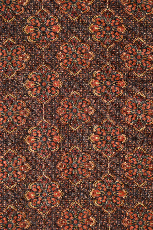 Multi Colour Elegant Digital Print on Silk Fabric