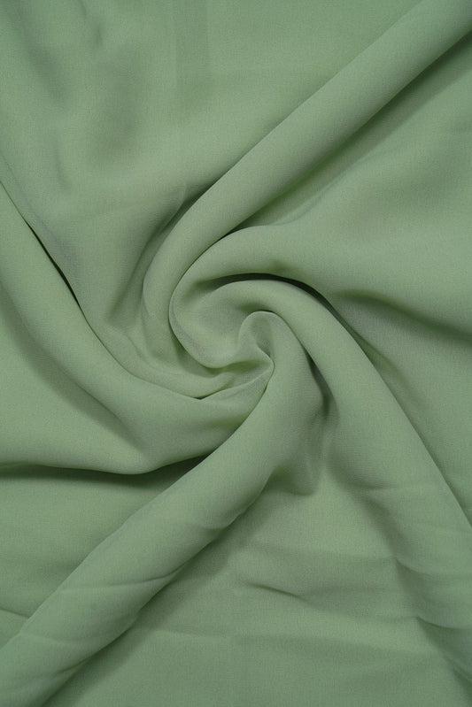 Olive Green Dyed Georgette Fabric