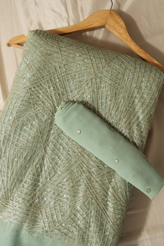 Olive Saree set (2 Piece)