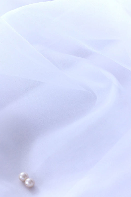 Plain Dyeable Organza Fabric