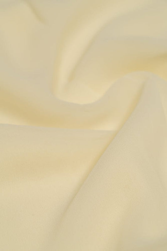 Off White Dyed Georgette Fabric