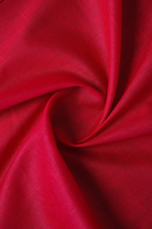 Red Dyed Pure Cotton Fabric