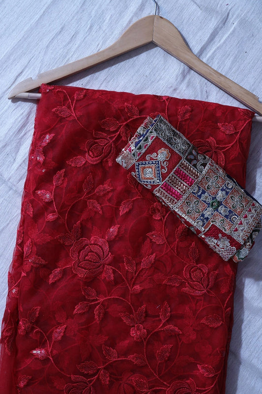 Red Saree set (2 Piece)