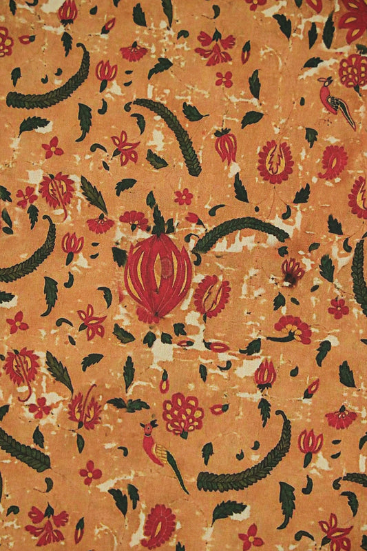 Vibrant Colour Floral Digital Print on Satin Fabric