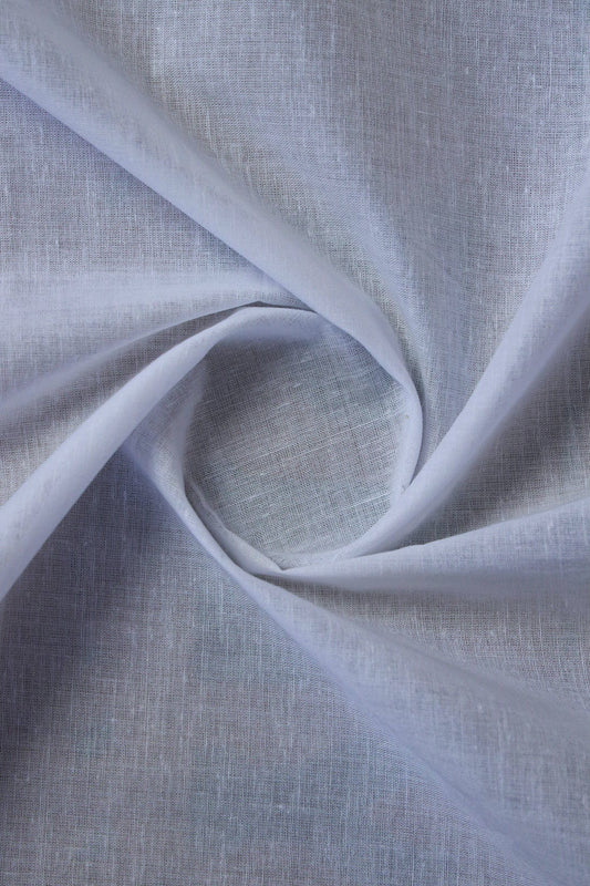White Dyed Pure Cotton Fabric