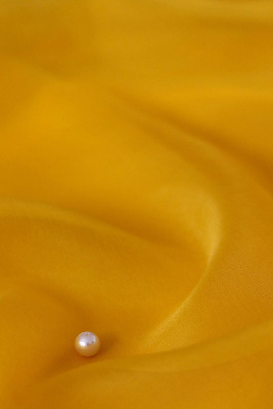 Yellow Dyed Organza Fabric