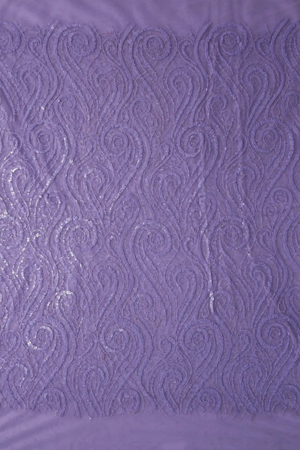AIzaSyBcstauz-XMPRhEY21AUzeo032pxrXB5Ug - Gorgeous Lilac Sequins Geometric Embroidery On Lilac Soft Net Fabric