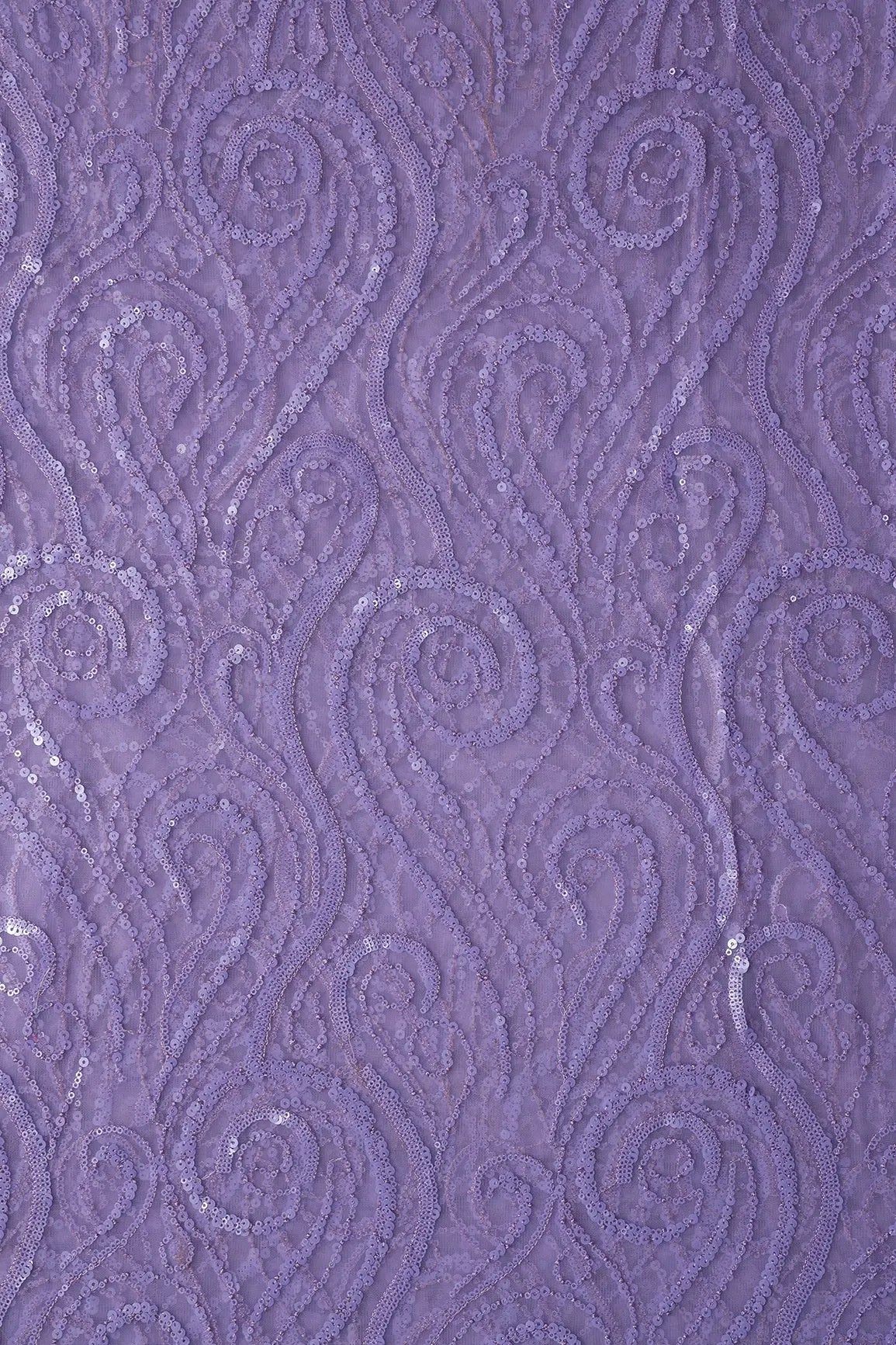 AIzaSyBcstauz-XMPRhEY21AUzeo032pxrXB5Ug - Gorgeous Lilac Sequins Geometric Embroidery On Lilac Soft Net Fabric