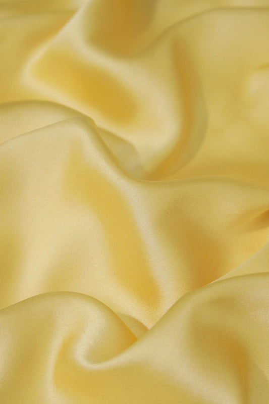 Lime Yellow Dyed Satin