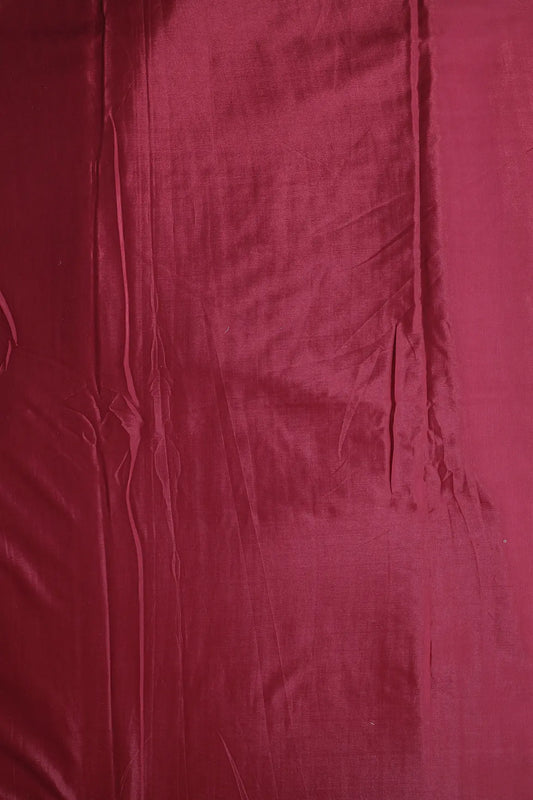 Maroon Dyed Santoon Fabric