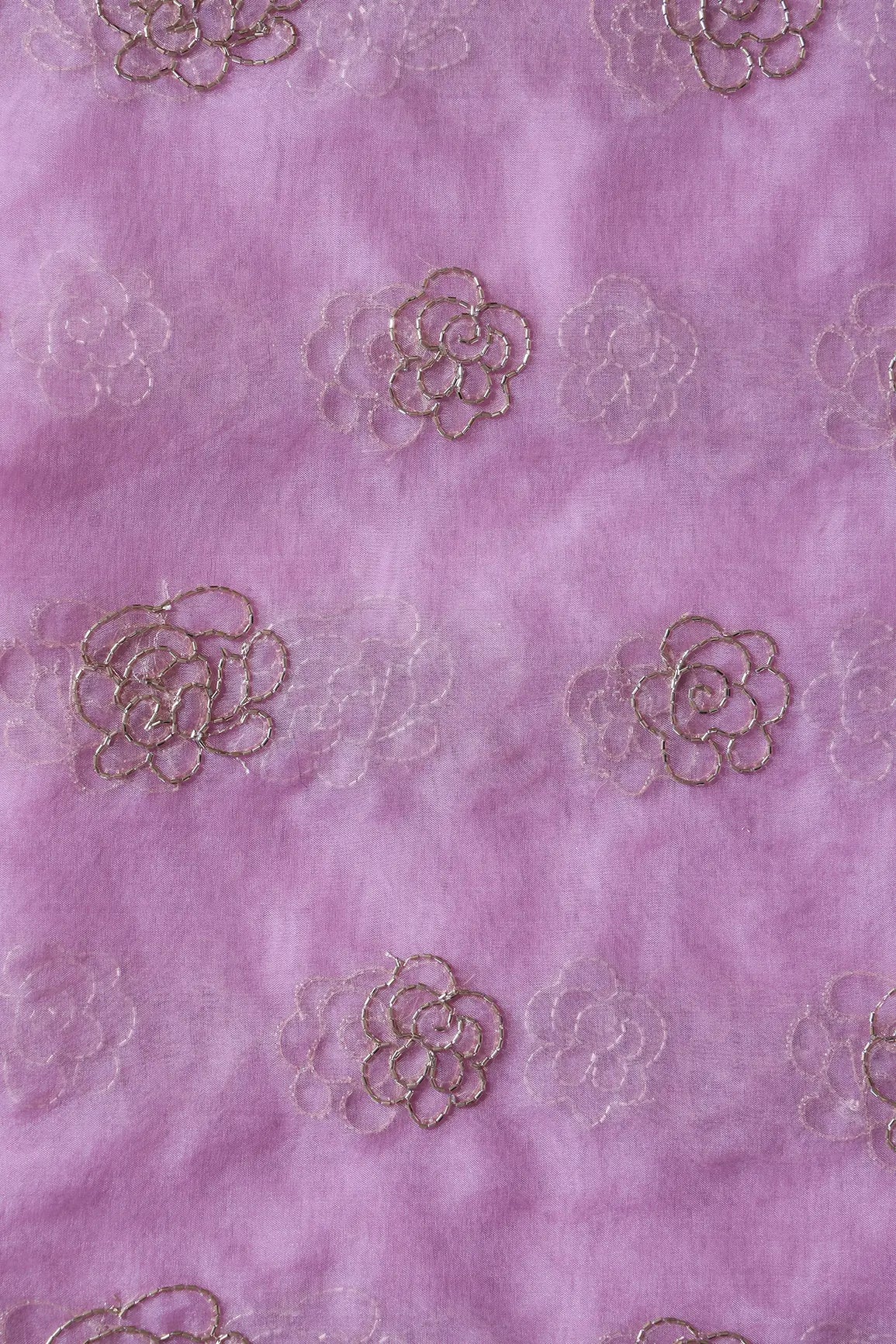 AIzaSyBcstauz-XMPRhEY21AUzeo032pxrXB5Ug - Cut Dana Beads Beautiful Floral Embroidery On Baby Pink Organza Fabric