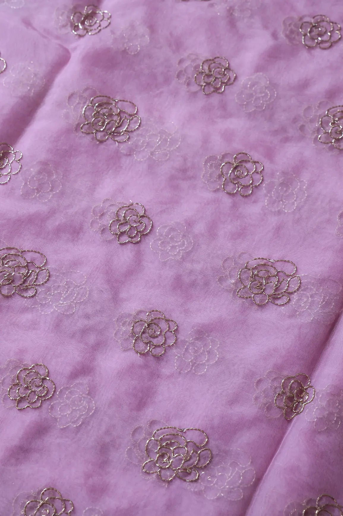 AIzaSyBcstauz-XMPRhEY21AUzeo032pxrXB5Ug - Cut Dana Beads Beautiful Floral Embroidery On Baby Pink Organza Fabric