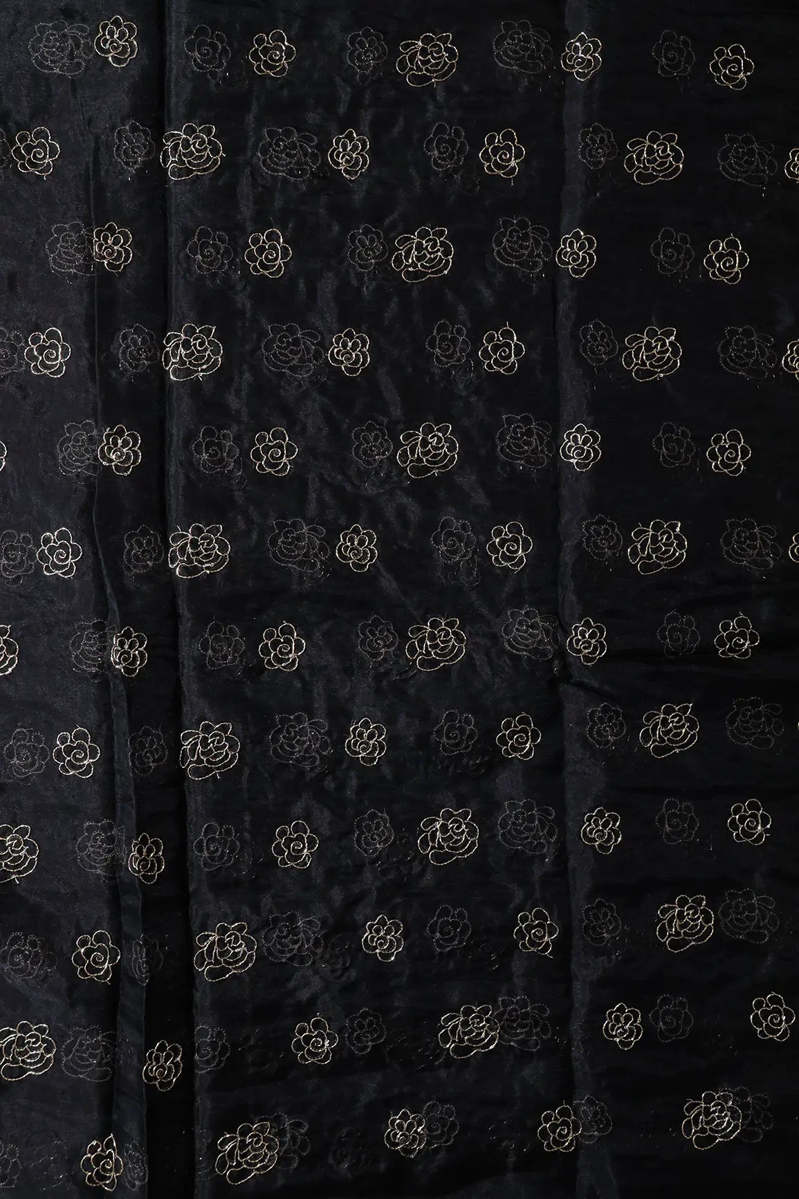 AIzaSyBcstauz-XMPRhEY21AUzeo032pxrXB5Ug - Cut Dana Beads Beautiful Floral Embroidery On Black Organza Fabric
