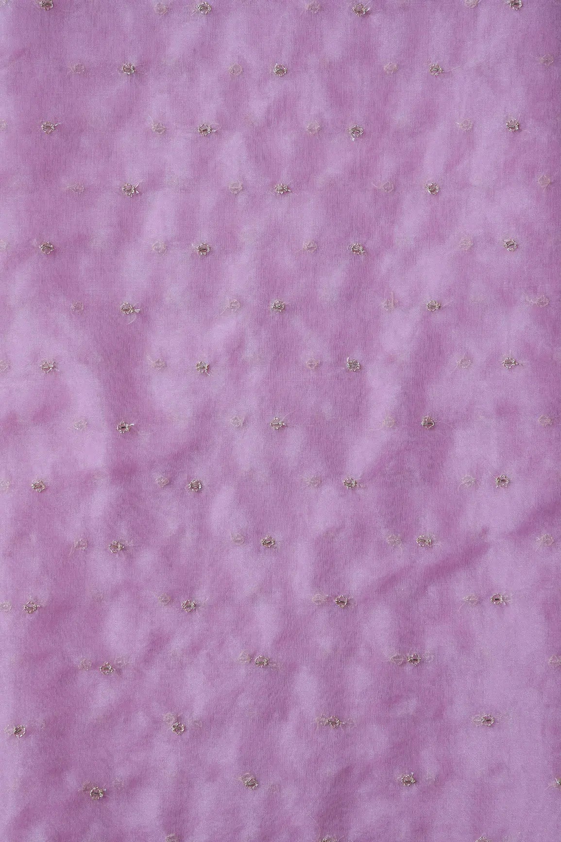 AIzaSyBcstauz-XMPRhEY21AUzeo032pxrXB5Ug - Cut Dana Beads With Zari Small Motif Embroidery On Pink Organza Fabric