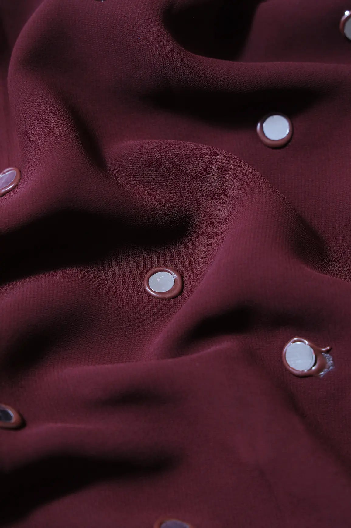 AIzaSyBcstauz-XMPRhEY21AUzeo032pxrXB5Ug - Beautiful Real Mirror Embroidery Work On Maroon Georgette Fabric