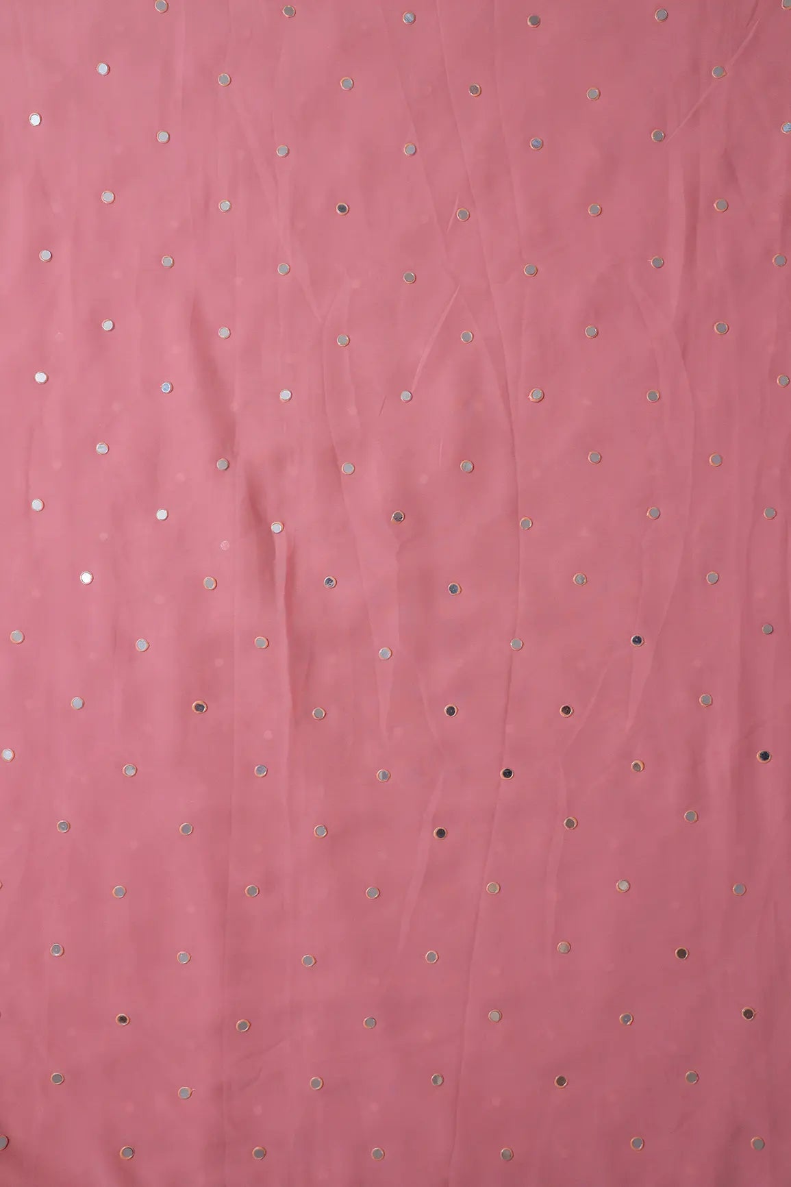 AIzaSyBcstauz-XMPRhEY21AUzeo032pxrXB5Ug - Beautiful Real Mirror Embroidery Work On Thulian Pink Georgette Fabric