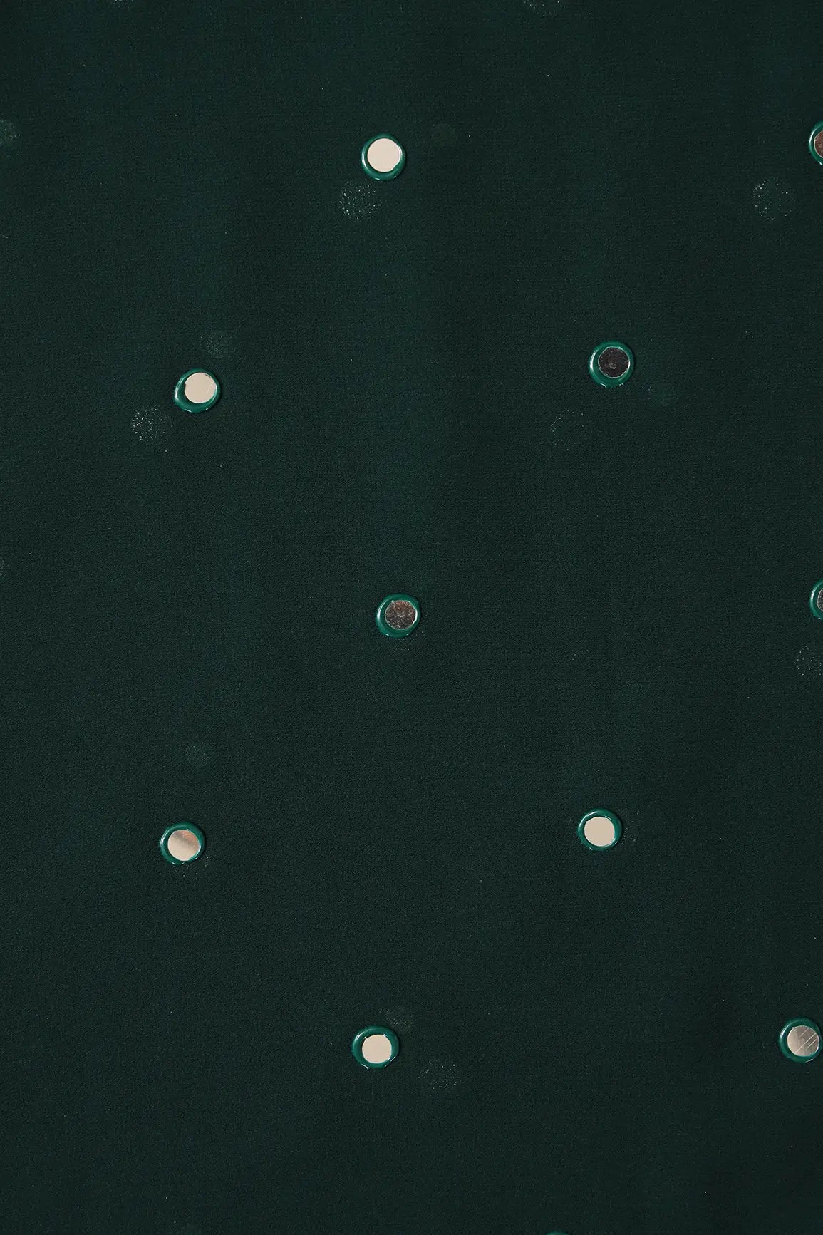 AIzaSyBcstauz-XMPRhEY21AUzeo032pxrXB5Ug - Beautiful Real Mirror Embroidery Work On Bottle Green Georgette Fabric