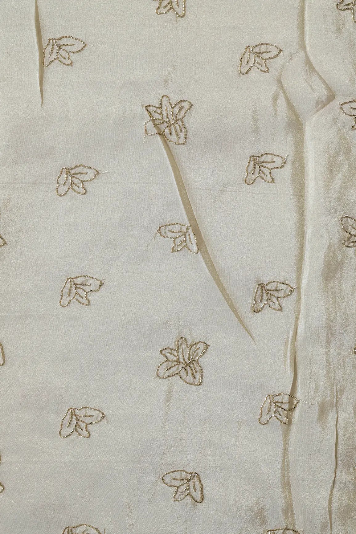 AIzaSyBcstauz-XMPRhEY21AUzeo032pxrXB5Ug - Beautiful Cut Dana Beads Floral Embroidery Work Dyeable Pure Viscose Zari Tissue Fabric