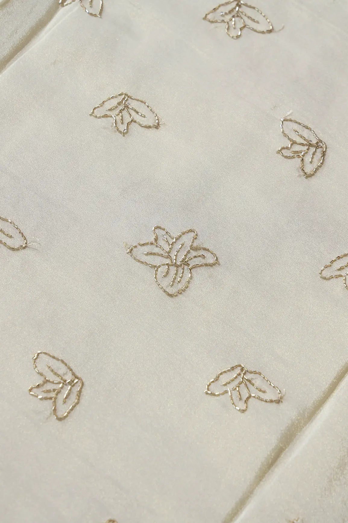 AIzaSyBcstauz-XMPRhEY21AUzeo032pxrXB5Ug - Beautiful Cut Dana Beads Floral Embroidery Work Dyeable Pure Viscose Zari Tissue Fabric