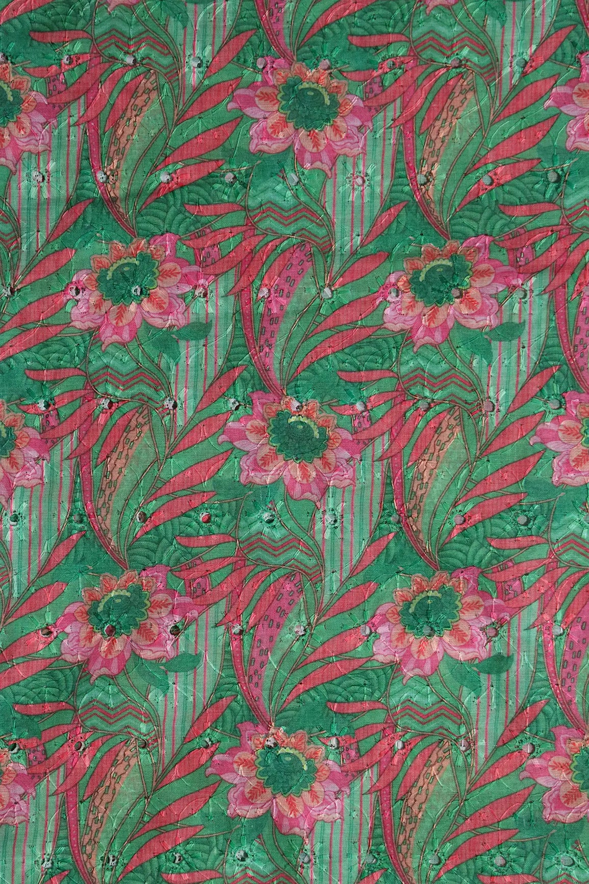 AIzaSyBcstauz-XMPRhEY21AUzeo032pxrXB5Ug - Floral Digital Print On Hakoba Cotton Embroidery Fabric