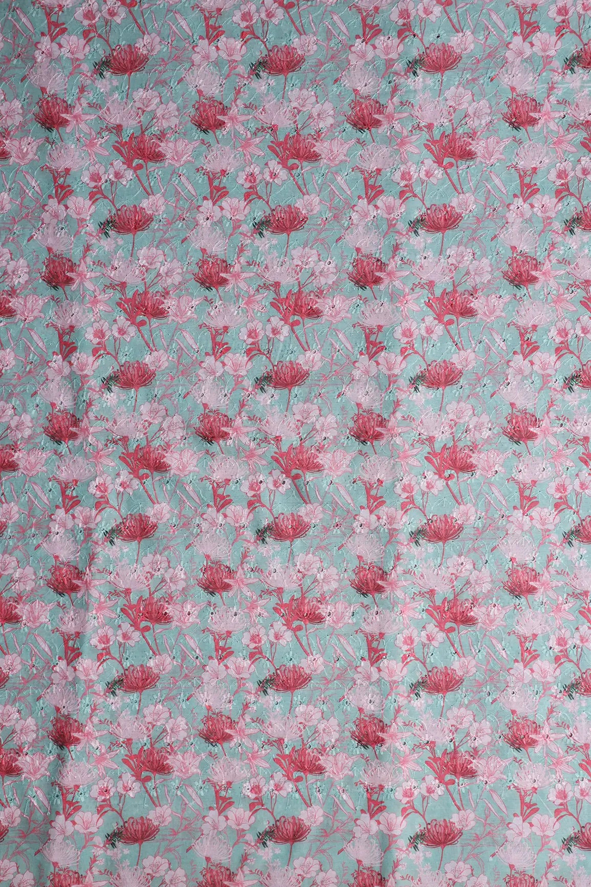 AIzaSyBcstauz-XMPRhEY21AUzeo032pxrXB5Ug - Floral Digital Print On Hakoba Cotton Embroidery Fabric