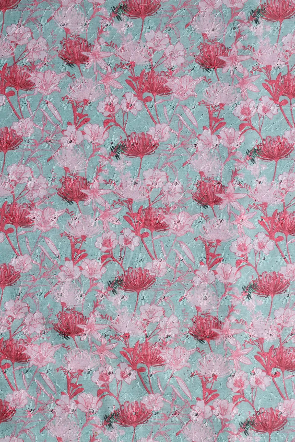 AIzaSyBcstauz-XMPRhEY21AUzeo032pxrXB5Ug - Floral Digital Print On Hakoba Cotton Embroidery Fabric