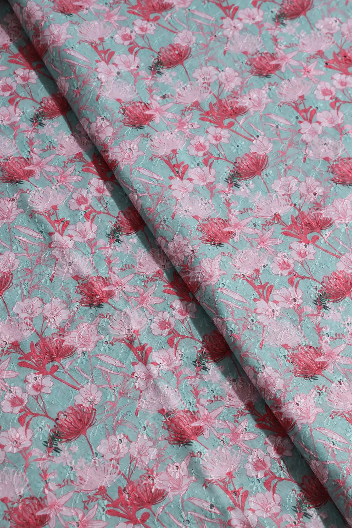 AIzaSyBcstauz-XMPRhEY21AUzeo032pxrXB5Ug - Floral Digital Print On Hakoba Cotton Embroidery Fabric