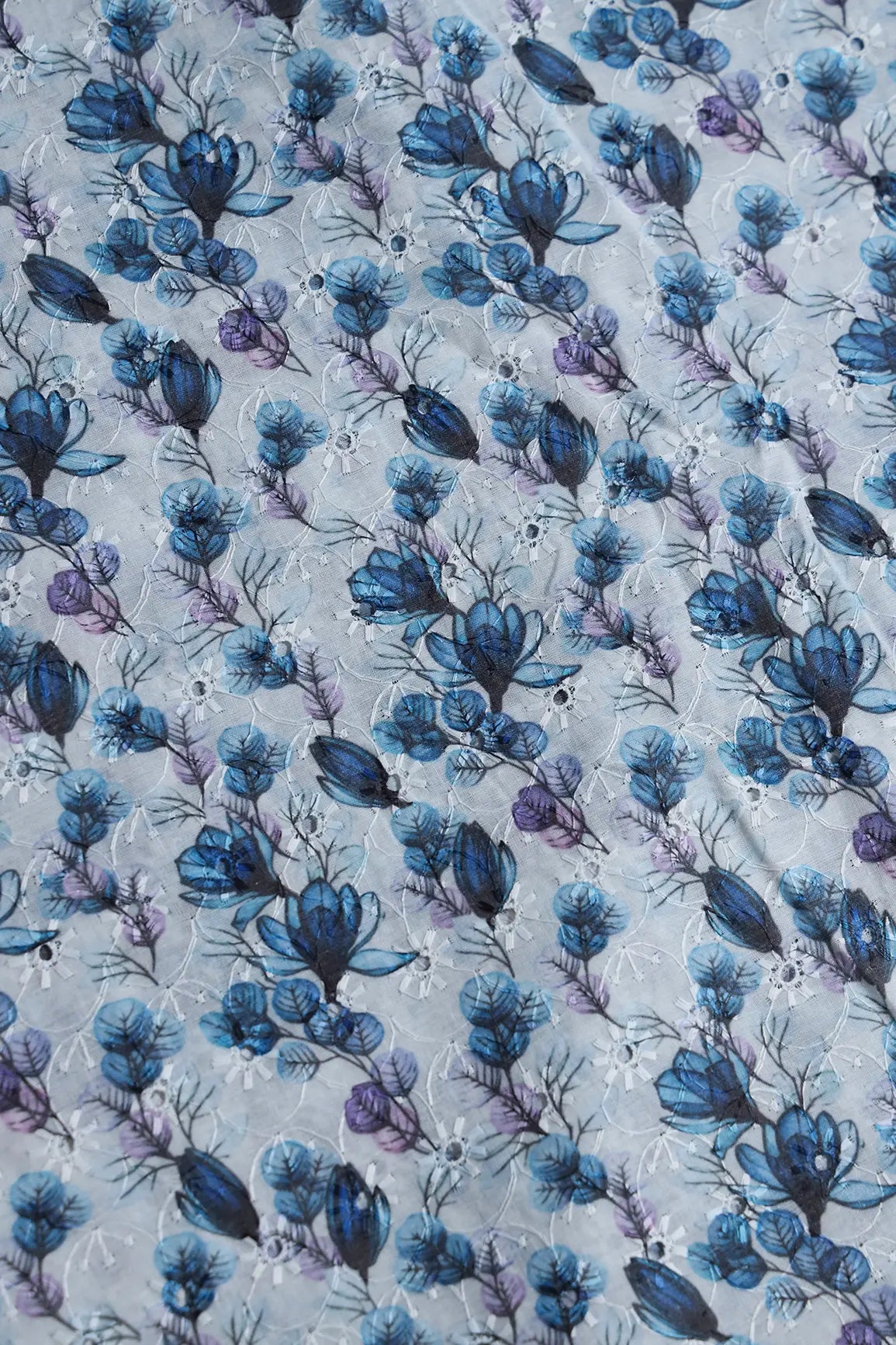AIzaSyBcstauz-XMPRhEY21AUzeo032pxrXB5Ug - Floral Digital Print On Hakoba Cotton Embroidery Fabric