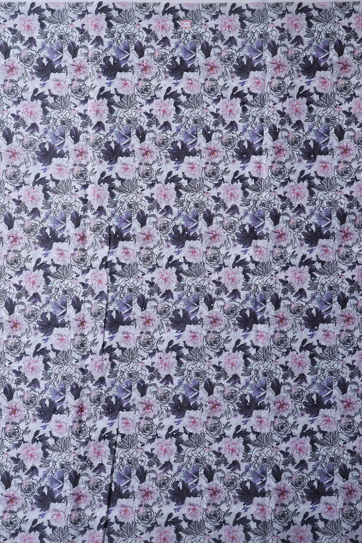 AIzaSyBcstauz-XMPRhEY21AUzeo032pxrXB5Ug - Floral Digital Print On Hakoba Cotton Embroidery Fabric