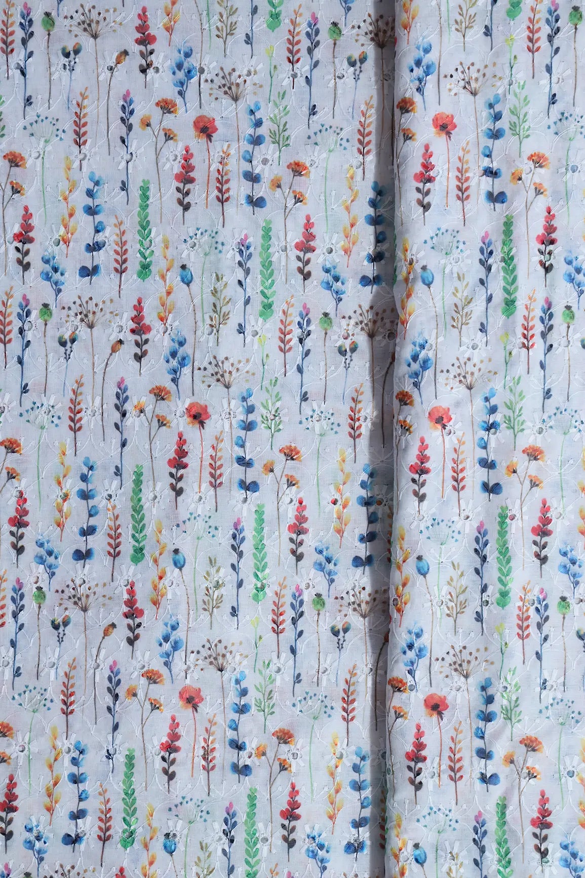 AIzaSyBcstauz-XMPRhEY21AUzeo032pxrXB5Ug - Floral Digital Print On Hakoba Cotton Embroidery Fabric