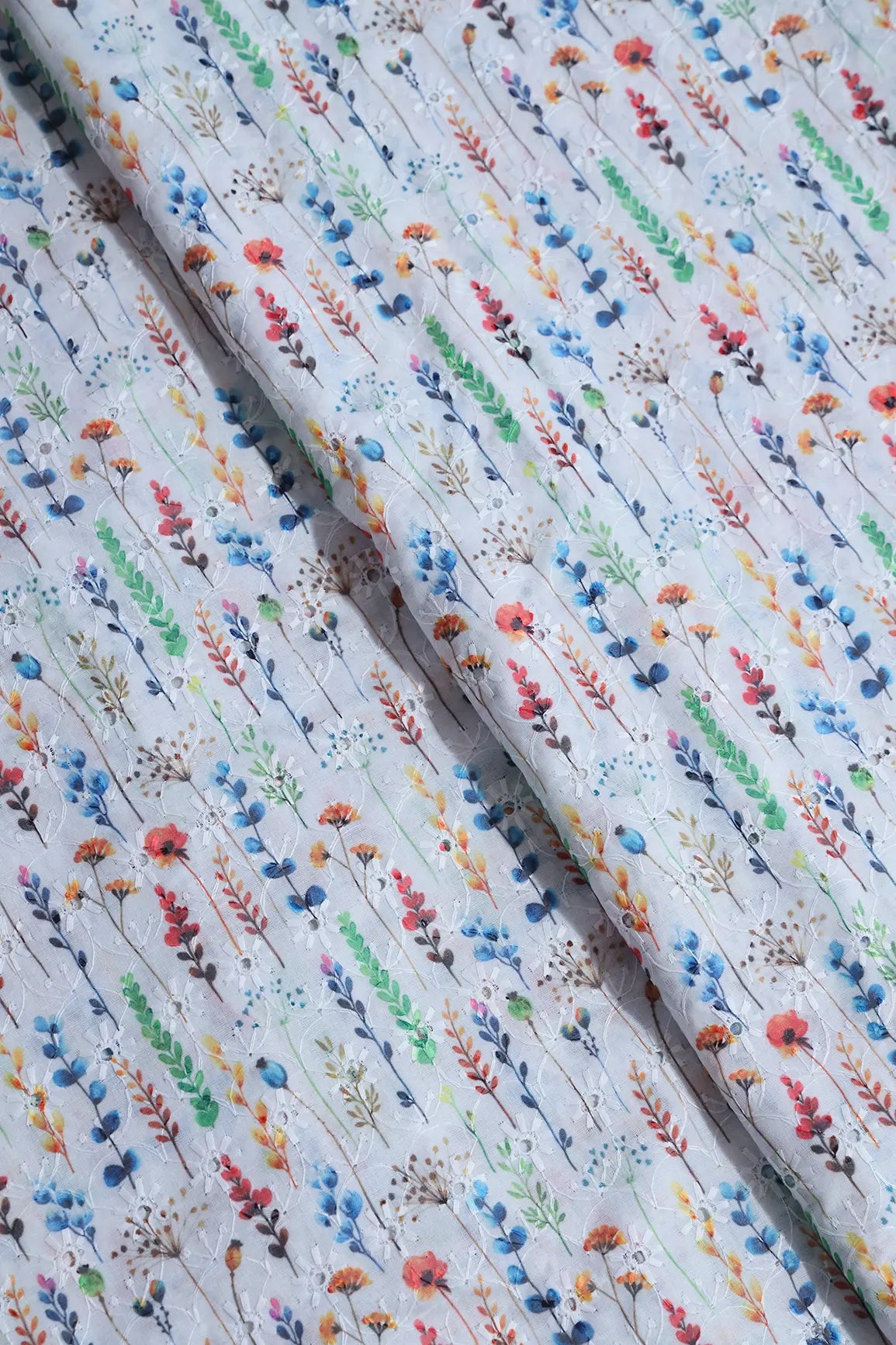 AIzaSyBcstauz-XMPRhEY21AUzeo032pxrXB5Ug - Floral Digital Print On Hakoba Cotton Embroidery Fabric