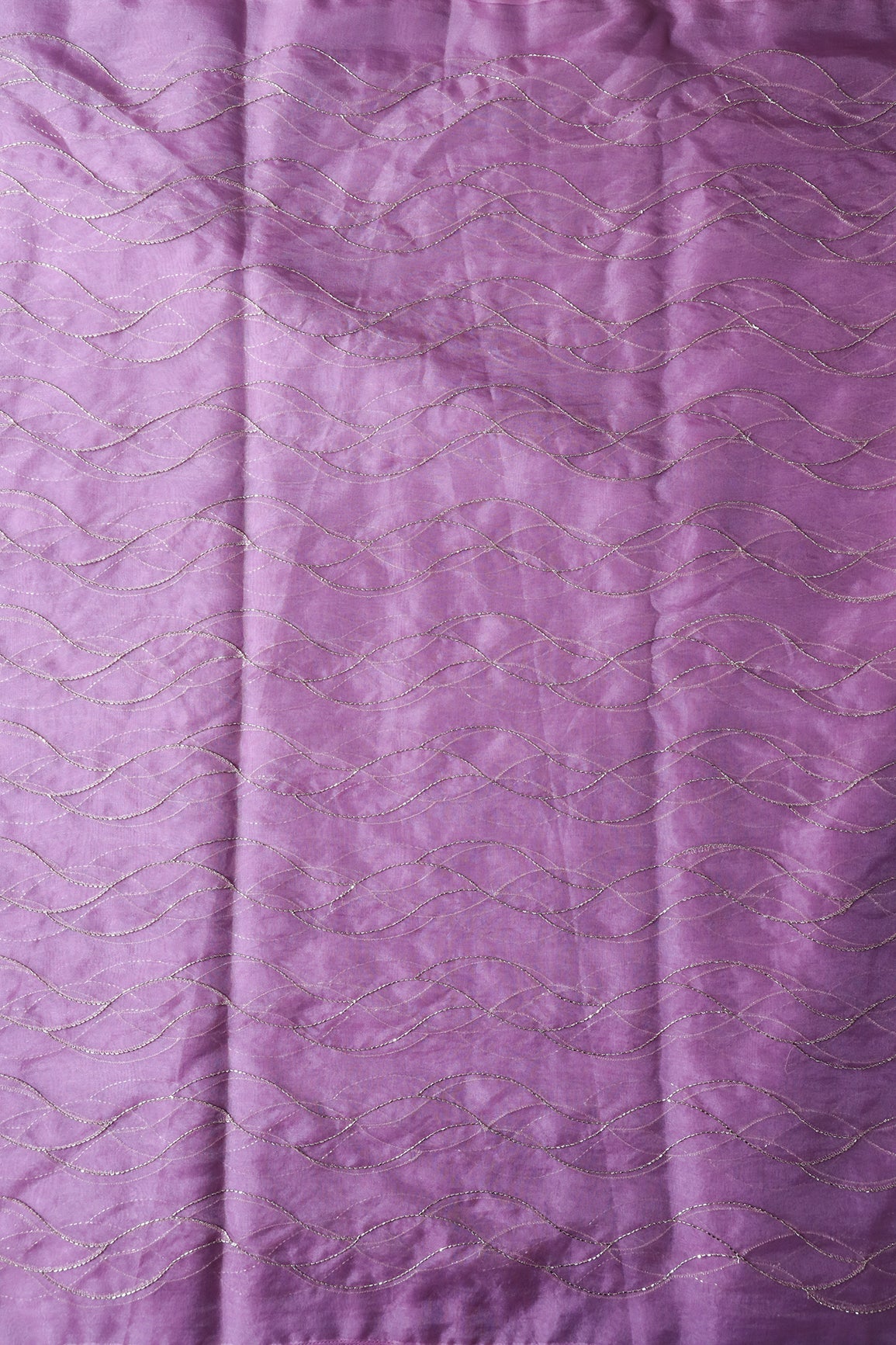 AIzaSyBcstauz-XMPRhEY21AUzeo032pxrXB5Ug - Cut Dana Beads Wonderful Wavy Embroidery On Lavender Organza Fabric