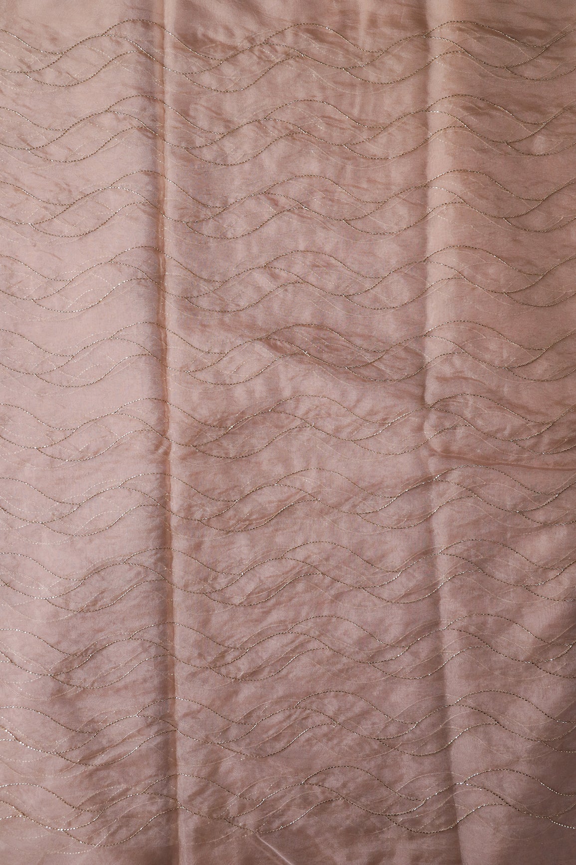 AIzaSyBcstauz-XMPRhEY21AUzeo032pxrXB5Ug - Cut Dana Beads Wonderful Wavy Embroidery On Beige Organza Fabric