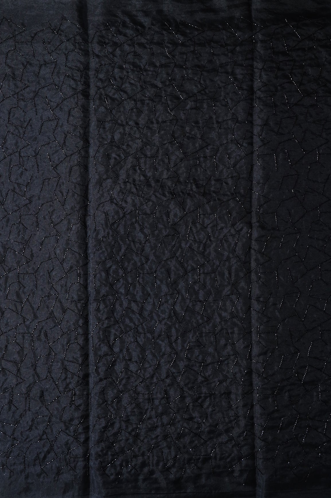 AIzaSyBcstauz-XMPRhEY21AUzeo032pxrXB5Ug - Cut Dana Beads Appealing Abstract Embroidery On Black Organza Fabric