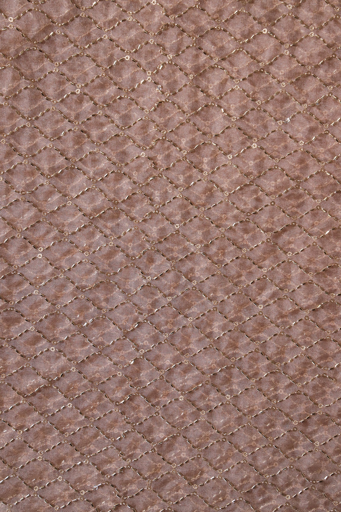 AIzaSyBcstauz-XMPRhEY21AUzeo032pxrXB5Ug - Cut Dana Beads Beautiful Ogee Embroidery On Beige Organza Fabric