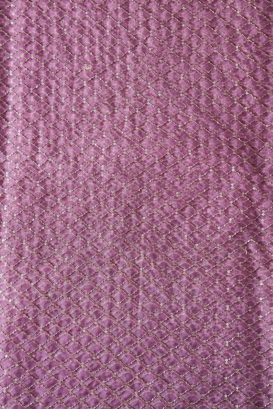 AIzaSyBcstauz-XMPRhEY21AUzeo032pxrXB5Ug - Cut Dana Beads Beautiful Ogee Embroidery On Lavender Organza Fabric