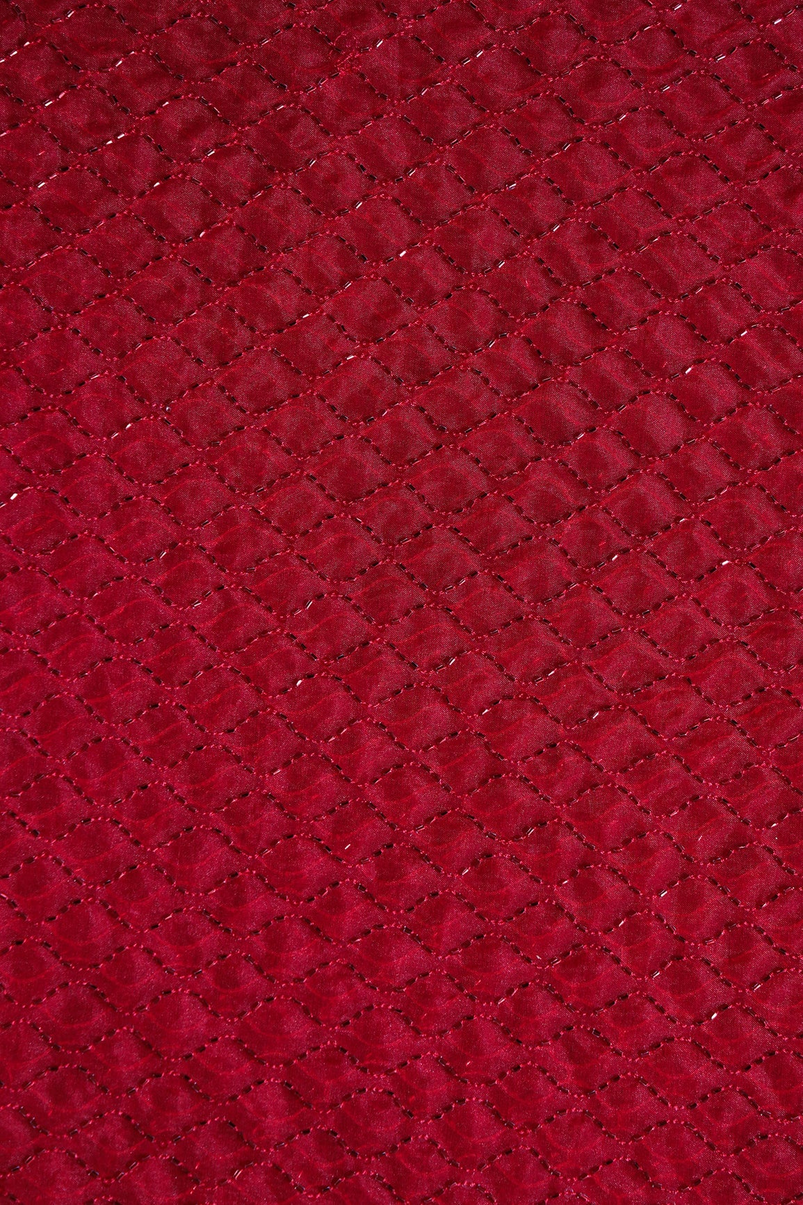 AIzaSyBcstauz-XMPRhEY21AUzeo032pxrXB5Ug - Cut Dana Beads Beautiful Ogee Embroidery On Red Organza Fabric