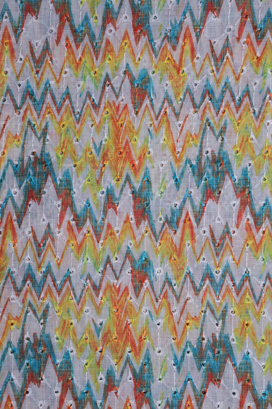 AIzaSyBcstauz-XMPRhEY21AUzeo032pxrXB5Ug - Chevron Digital Print On Hakoba Cotton Embroidery Fabric