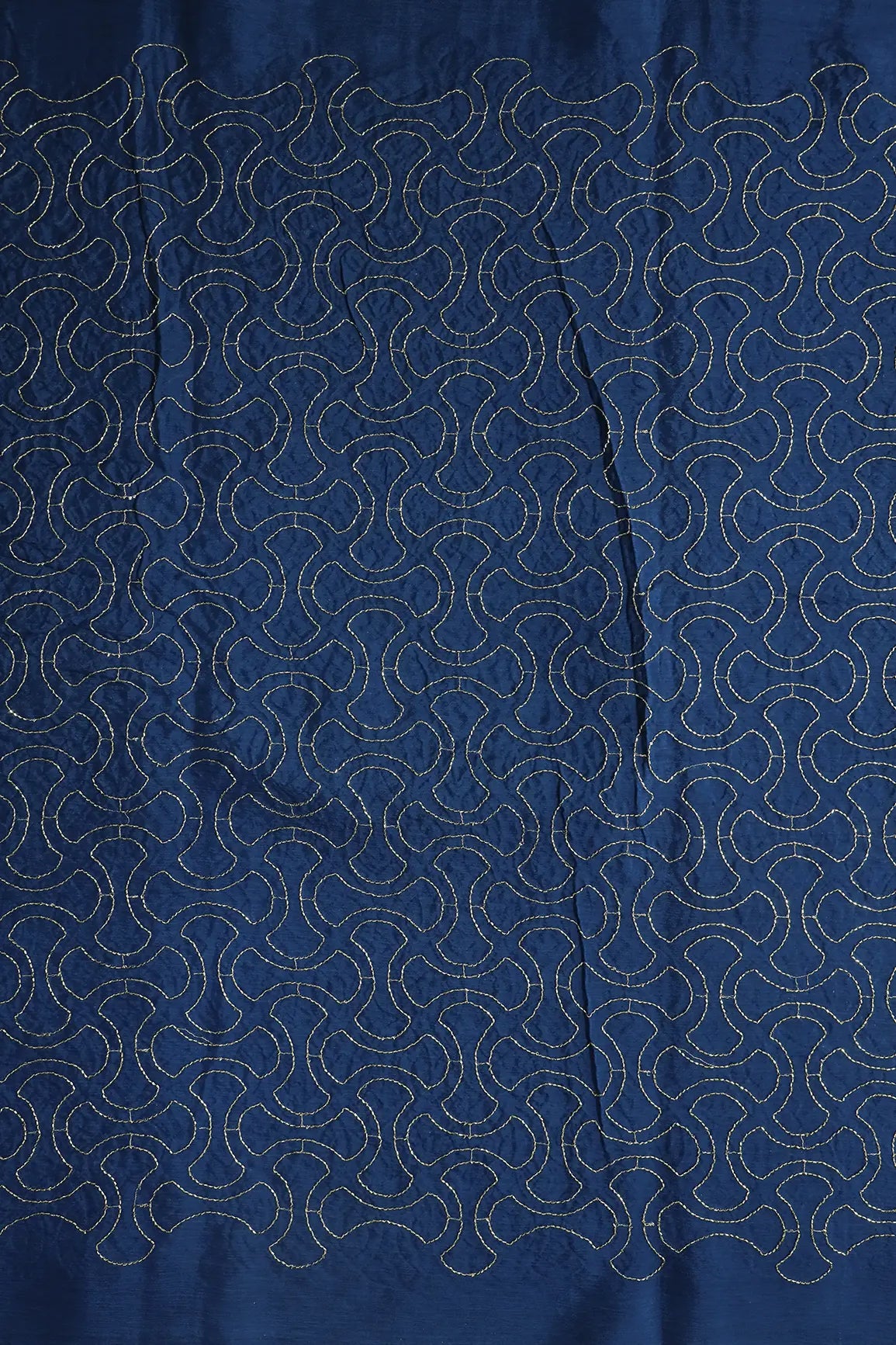 AIzaSyBcstauz-XMPRhEY21AUzeo032pxrXB5Ug - Cut Dana Beads Appealing Abstract Embroidery Work On Navy Blue Chinnon Chiffon Fabric