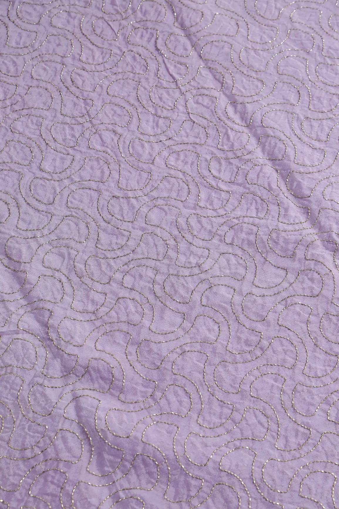 AIzaSyBcstauz-XMPRhEY21AUzeo032pxrXB5Ug - Cut Dana Beads Appealing Abstract Embroidery Work On Lilac Chinnon Chiffon Fabric