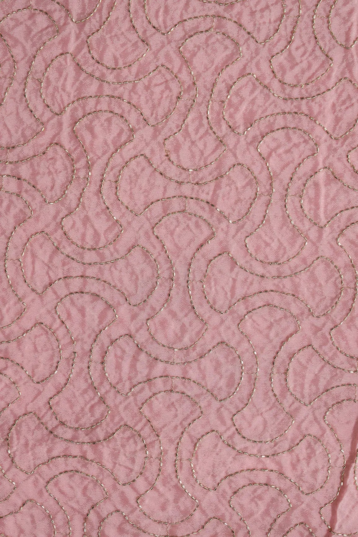 AIzaSyBcstauz-XMPRhEY21AUzeo032pxrXB5Ug - Cut Dana Beads Appealing Abstract Embroidery Work On Baby Pink Chinnon Chiffon Fabric