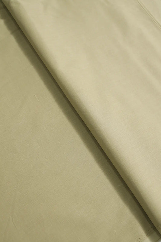 Sand Beige Dyed Pure Cotton Fabric