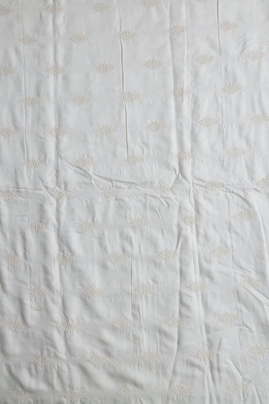 AIzaSyBcstauz-XMPRhEY21AUzeo032pxrXB5Ug - Dyeable Floral Thread Embroidery Work On Pure Dyeable Tussar Silk Fabric