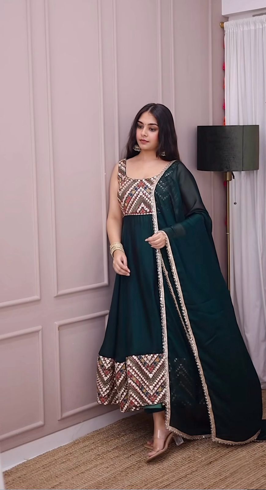 Majestic Weaves Anarkali  For A Grand Ethnic Look