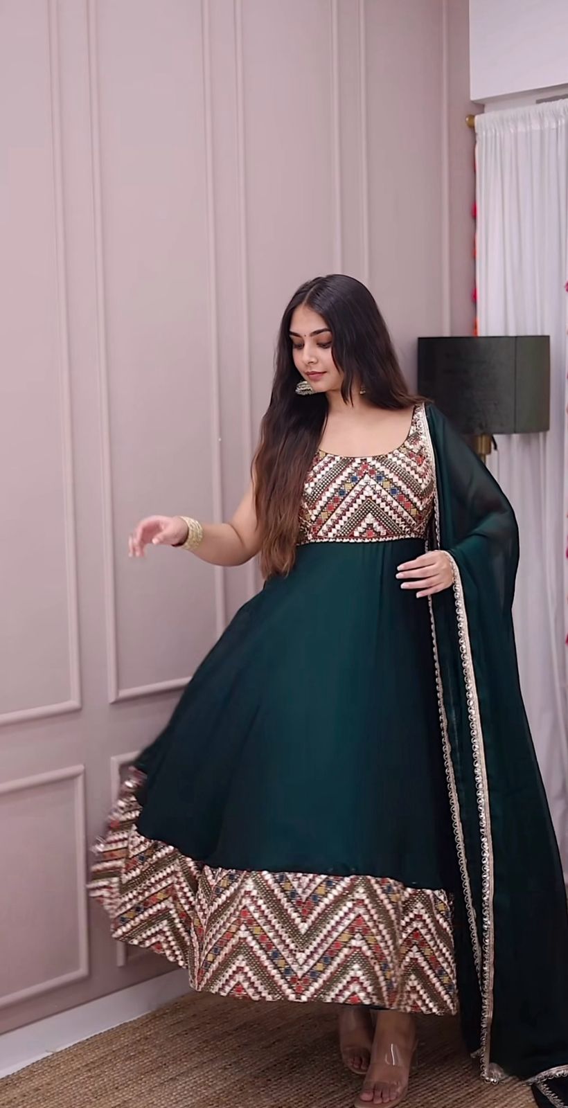 Majestic Weaves Anarkali  For A Grand Ethnic Look