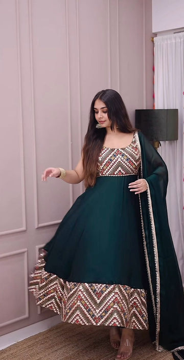 Majestic Weaves Anarkali  For A Grand Ethnic Look