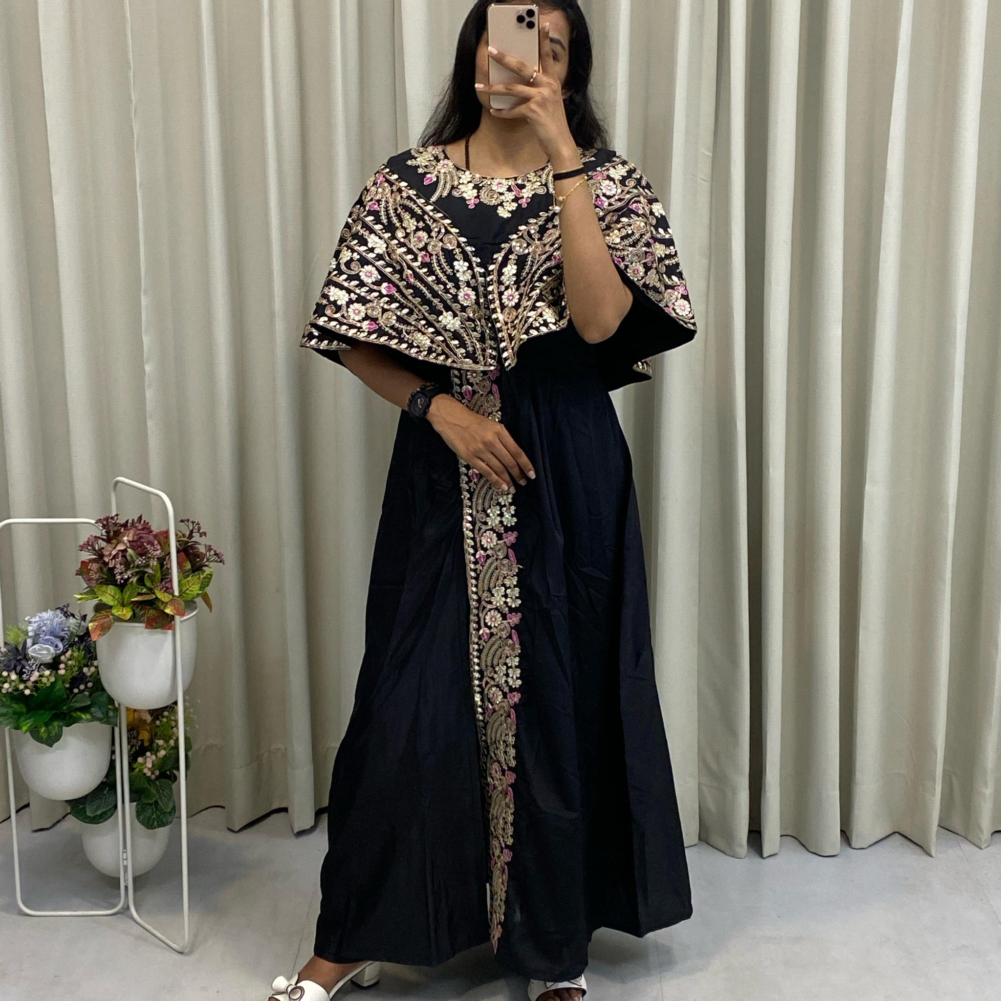 Coastal  Fancy Western Off shoulder Indowestern Top And Plazzo Pant