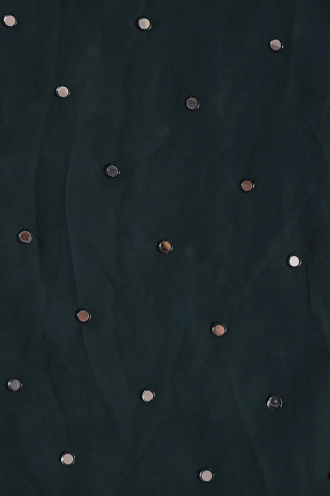 AIzaSyBcstauz-XMPRhEY21AUzeo032pxrXB5Ug - Beautiful Real Mirror Embroidery Work On Forest Green Georgette Fabric